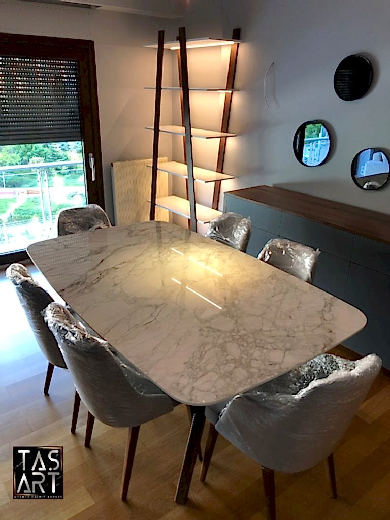 Porselen Mermer Masa ve Sehpa